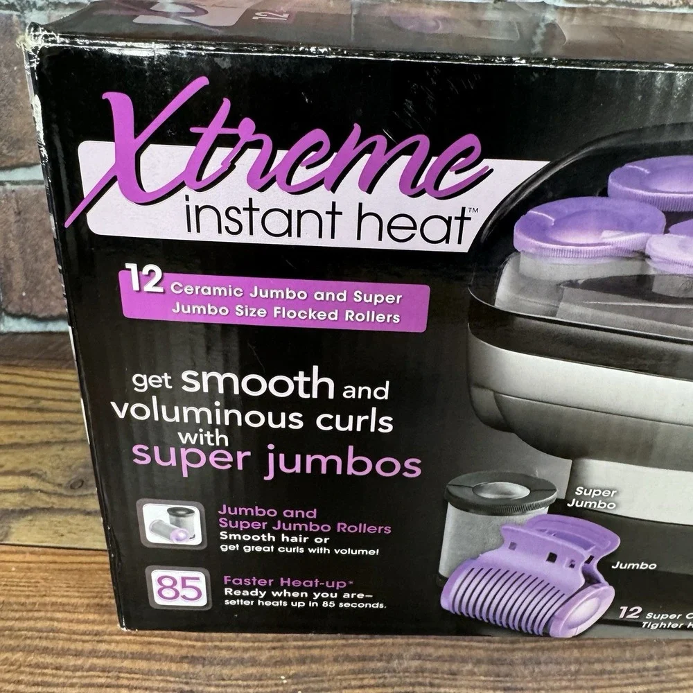 Conair CHV14JXR Extreme Heat Jumbo and Super Jumbo Rollers w/ Clips - Open Box